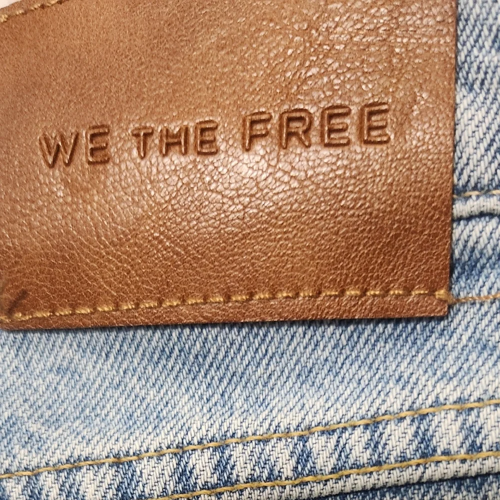 Free People We The Free Jam Session Relaxed Capri Light‎ Jeans